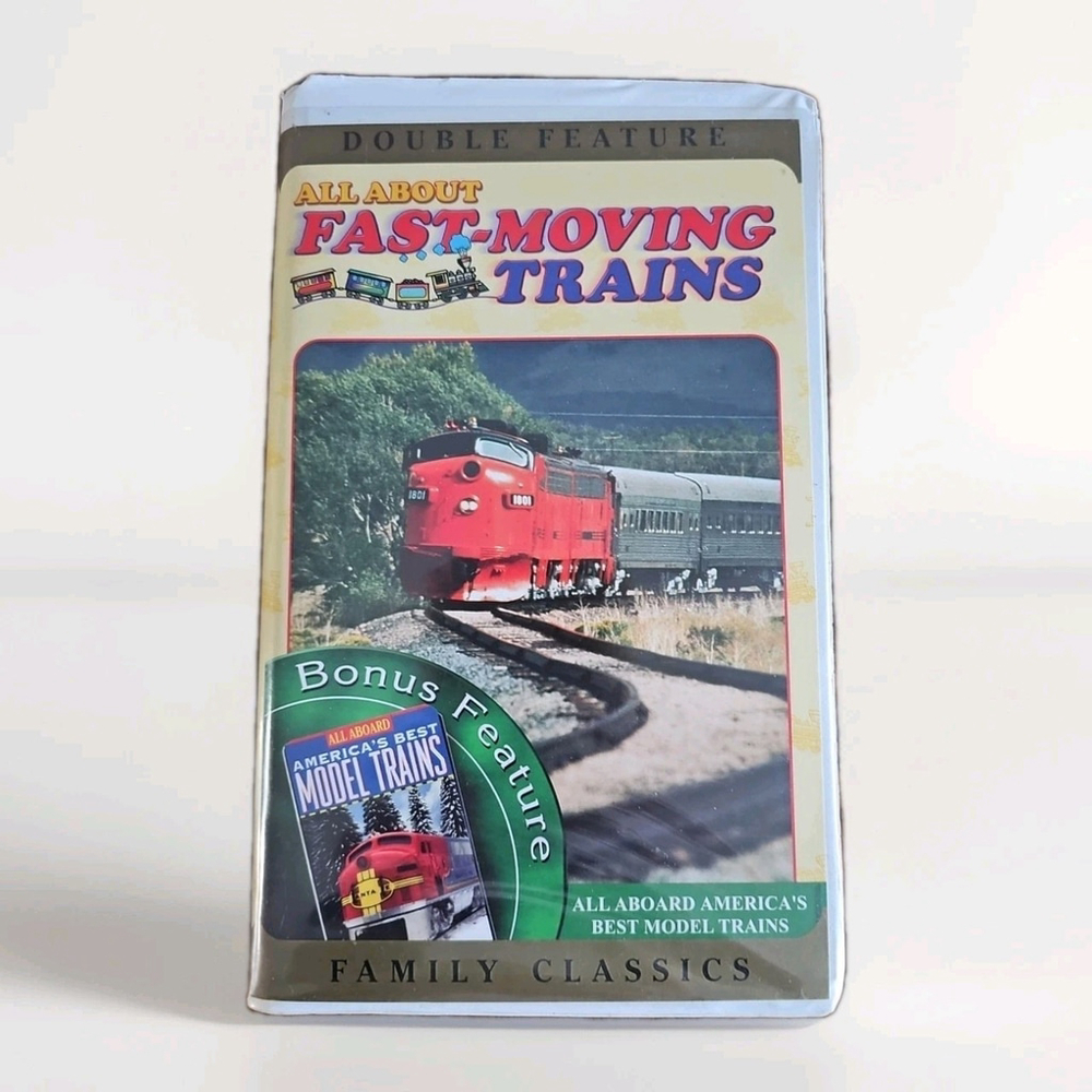 All About Fast-Moving Trains & America's Best Model Trains VHS (2001) Clamshell